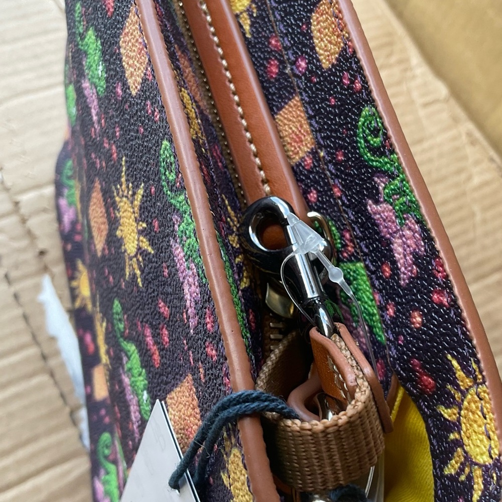 Dooney and BOURKE Disneys RAPUNZEL PASCAL .. LANTERNS crossbody 2021 RETIRED - Picture 3 of 3